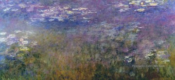  fleurs - Agapanthus à droite Claude Monet Fleurs impressionnistes